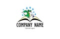 Fable book logo Royalty Free Stock Photo