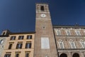 Fabriano, Marches, Italy: historic buildings by morning