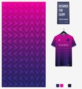 Fabric textile pattern design soccer jersey, football kit, e-sport, sport uniform. T-shirt mockup template. Abstract background.