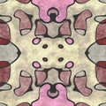 Fabric art- ornate decoration. Digital illustration created without reference image