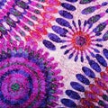 Fabric background with purple, lilac, pink and blue pattern