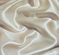 Fabric background - white satin Royalty Free Stock Photo