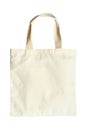 Fabric bag on white background