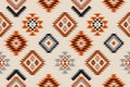 Fabric beautiful ikat pattern art. Ethnic ikat seamless pattern in tribal. American, Mexican style