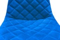 Fabric blue upholstery of interior chair design object decoration vintage on white background isolated Royalty Free Stock Photo