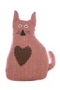 Fabric cat doorstop Royalty Free Stock Photo