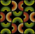 Fabric circle pattern