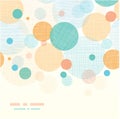 Fabric circles abstract horizontal seamless