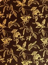 Fabric cloth with simple floral pattern