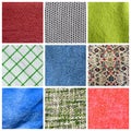Fabric collage Royalty Free Stock Photo