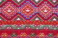Fabric color Antique handwoven fabric, natural dyes fabrics, beautiful colors, beautiful fabrics, old fashion fabrics silk thai Royalty Free Stock Photo
