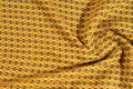 Fabric cotton is brown with a pattern of circles. Smooth and chi Royalty Free Stock Photo