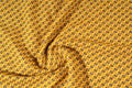 Fabric cotton is brown with a pattern of circles. Smooth and chi Royalty Free Stock Photo