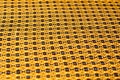 Fabric cotton is brown with a pattern of circles. Smooth and chi Royalty Free Stock Photo