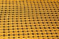 Fabric cotton is brown with a pattern of circles. Smooth and chi Royalty Free Stock Photo