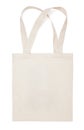 Fabric cotton eco bag on white