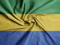 Fabric Flag of the Gabon, National Flag of the Gabon