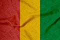 fabric with flag of guinea Royalty Free Stock Photo