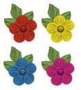 Fabric flowers