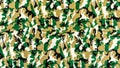 Fabric on military camouflage