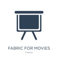 fabric for movies icon in trendy design style. fabric for movies icon isolated on white background. fabric for movies vector icon