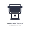 fabric for movies icon on white background. Simple element illustration from Cinema concept