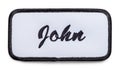 John Name Patch Royalty Free Stock Photo