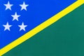 Fabric of the national flag of the Solomon Islands