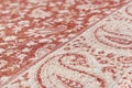 Fabric with ornament. Detail of the fabric pattern Royalty Free Stock Photo