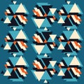 fabric pattern with blue background 1 Royalty Free Stock Photo
