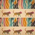 fabric pattern, seamless pattern, batik cloth Royalty Free Stock Photo