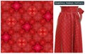 Fabric Pattern Texture with Saved Path, Seamless Repeat Pattern for Fabric Textile, Dress, Skirt, Tile, Blanket.