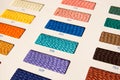 Fabric patterns - color card Royalty Free Stock Photo