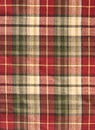 Fabric plaid background in brow