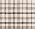 Fabric plaid texture. Plaid seamless pattern / Checkered Table Cloth Background. Royalty Free Stock Photo