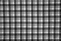 Fabric print with black and white grid