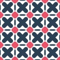 Fabric print. Geometric pattern in repeat. Seamless background