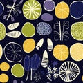 Fun modern pattern clash fabric print for summer beach textile designs with a linen cotton effect. Seamless trendy