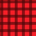 Fabric in red and black fiber seamless pattern tartan. EPS10 Royalty Free Stock Photo