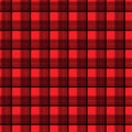 Fabric in red and black fiber seamless pattern tartan. EPS10 Royalty Free Stock Photo