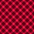 Fabric in red and black fiber seamless pattern tartan. EPS10 Royalty Free Stock Photo