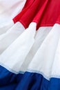 Fabric Of Red, White, And Blue Banner Fills Frame Vertically Royalty Free Stock Photo