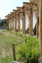 Fabric roof through the pathway Royalty Free Stock Photo