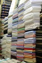 Fabric for Sale at Market Royalty Free Stock Photo