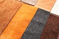 Fabric samples of different colors for interior design Royalty Free Stock Photo