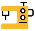 Fabric sewing machine, icon Royalty Free Stock Photo