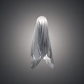 Fabric in shape a ghost. 3d rendering Royalty Free Stock Photo