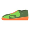 Fabric sneakers icon, cartoon style