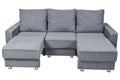 Fabric Sofa Bed with color grey