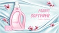 Fabric softener bottle with sakura flower extract